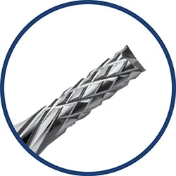 Harvey Tool 838631  1/32 Diameter x 1/8 Shank x 3/32 LOC x 1-1/2 OAL  4FL Uncoated Carbide Square End Mill - All Industrial Tool Supply