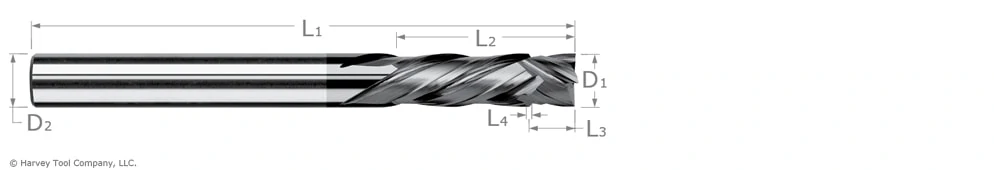 compression cutter end mill