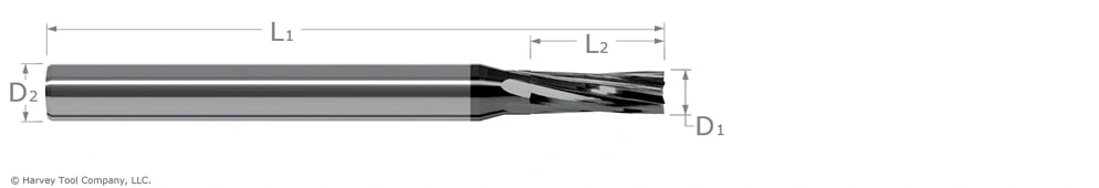 finishing end mill for composites