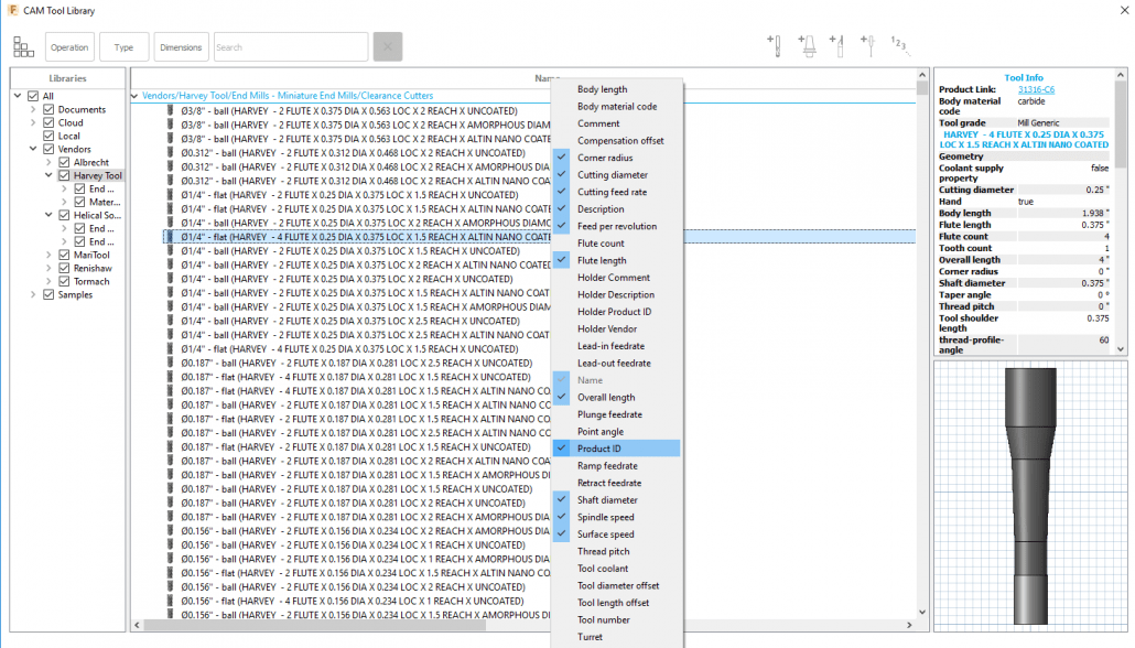 Harvey Tool Thread Mill Speeds and Feeds Brown Warvervaind
