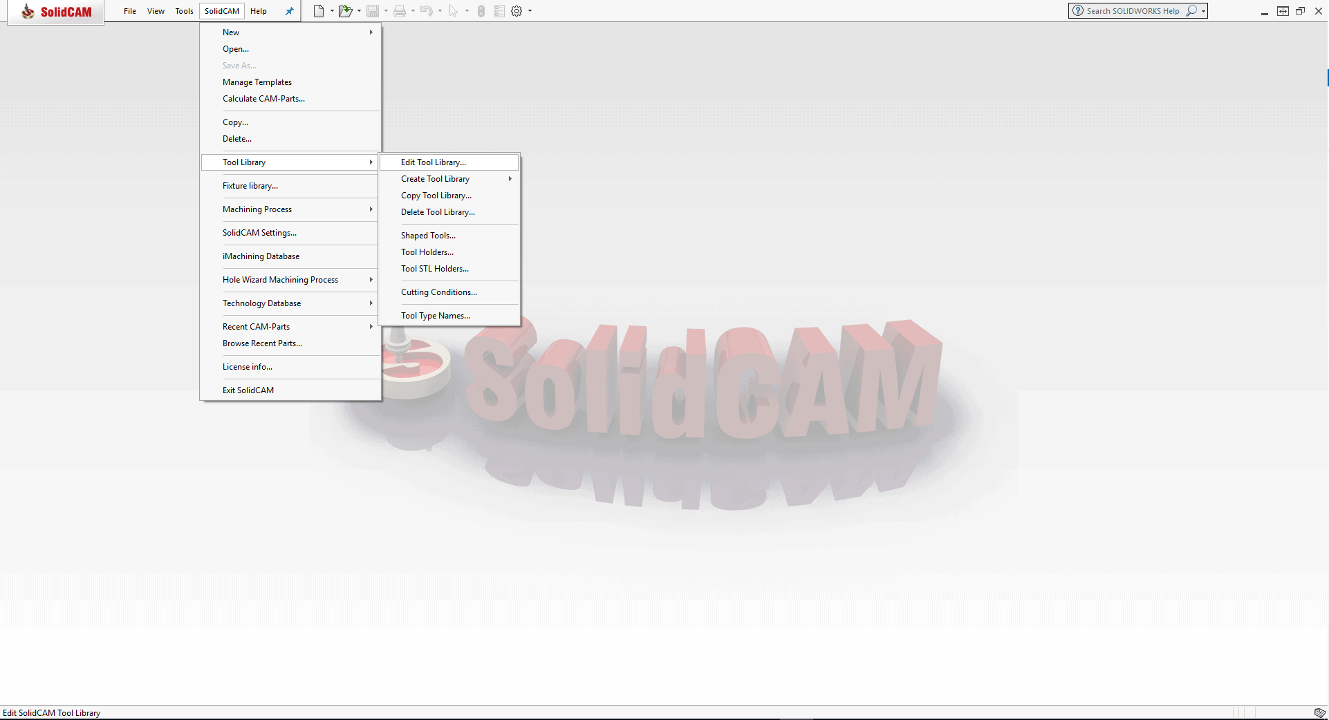 SolidCAM Tool Library