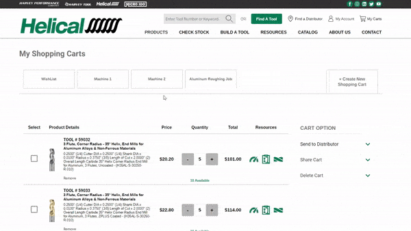 Helical Shopping Cart Distributor