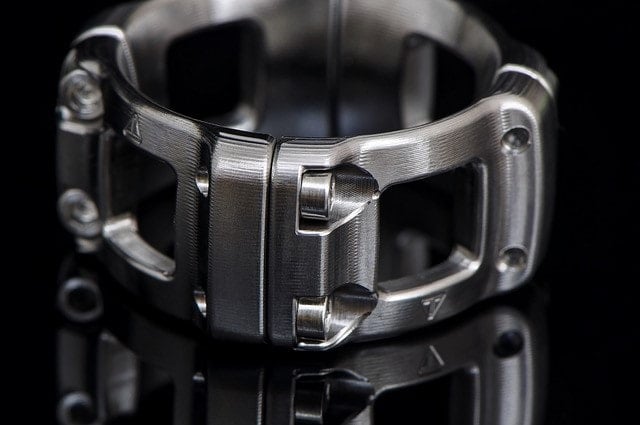 machined metal band from Titan Ring Design
