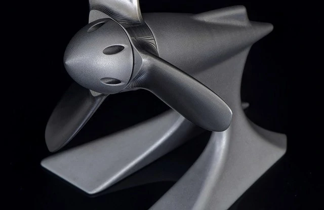 machined propeller art from Titan Ring Design