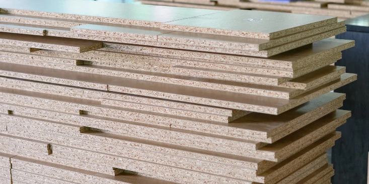 stack of medium density fiberboard pieces for cnc woodworking