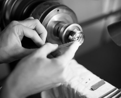 schon dsgn turning wrist watch on lathe
