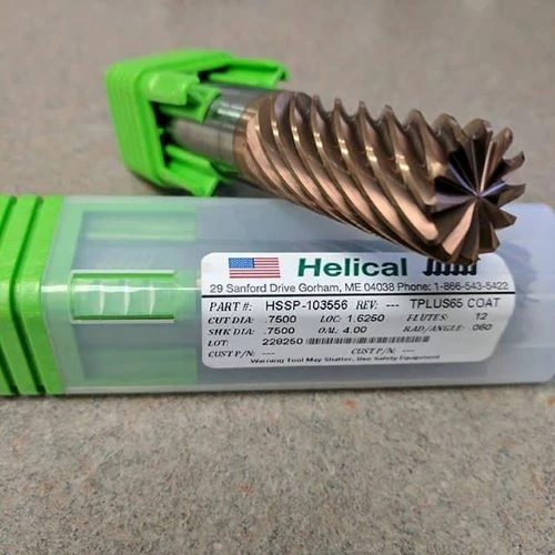 7 flute end mill for gummy materials