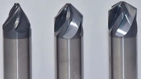 three helical solutions chamfer mills of different end profiles